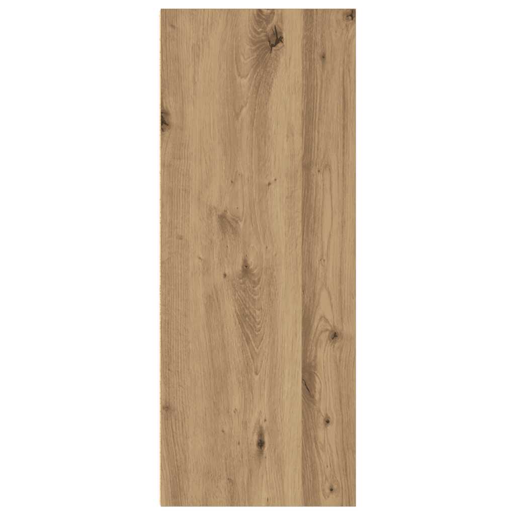 bogreol 40x30x77 cm konstrueret træ egetræsfarve