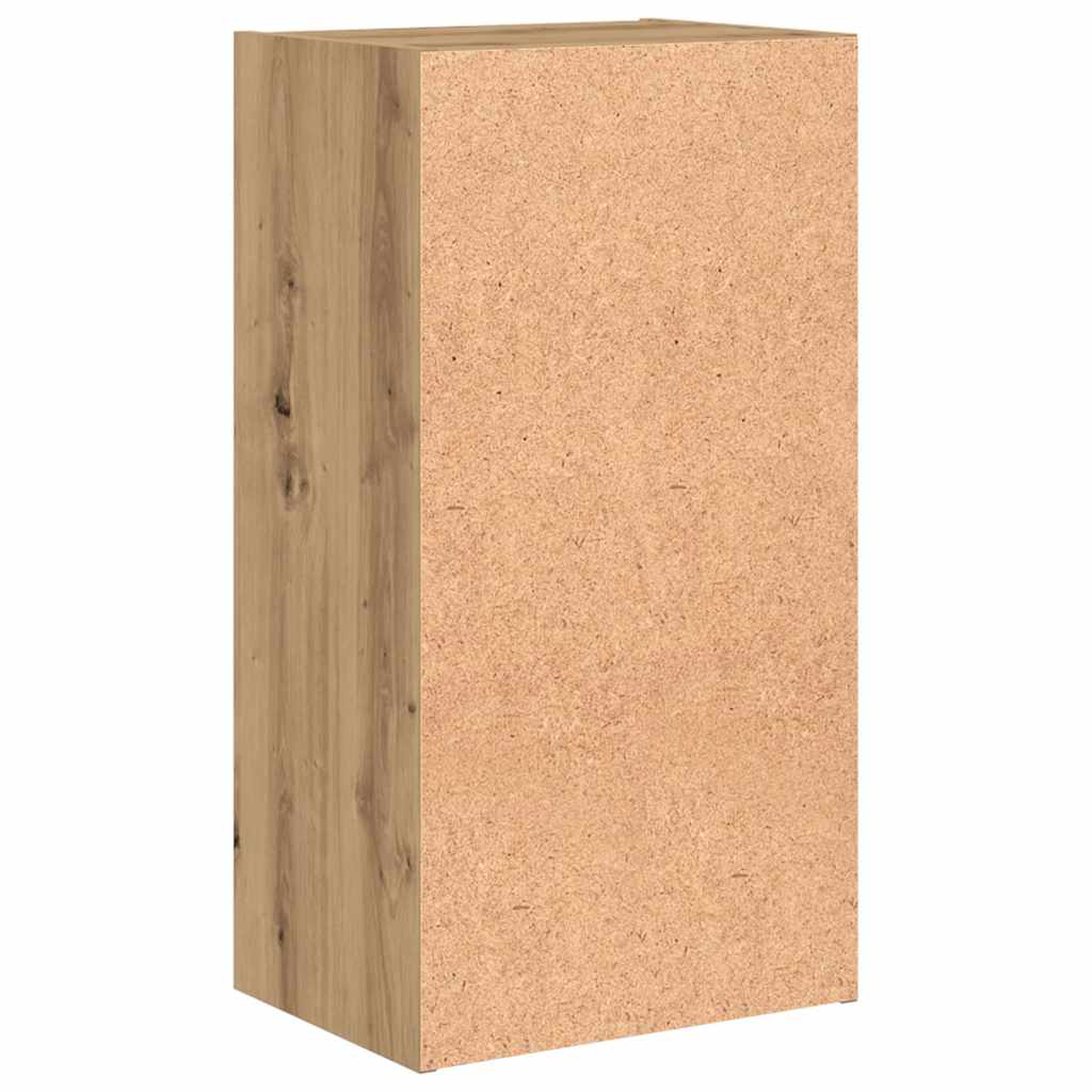 bogreol 40x30x77 cm konstrueret træ egetræsfarve