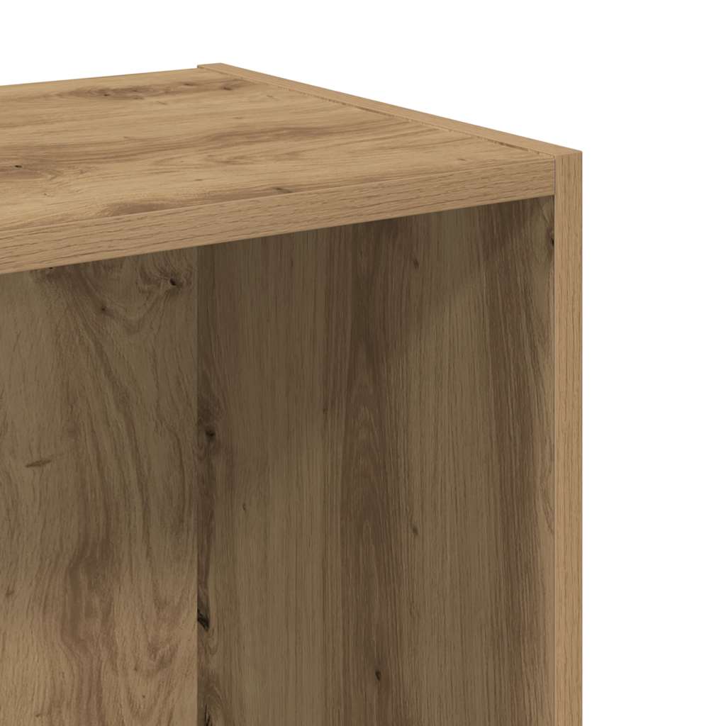 bogreol 40x30x77 cm konstrueret træ egetræsfarve