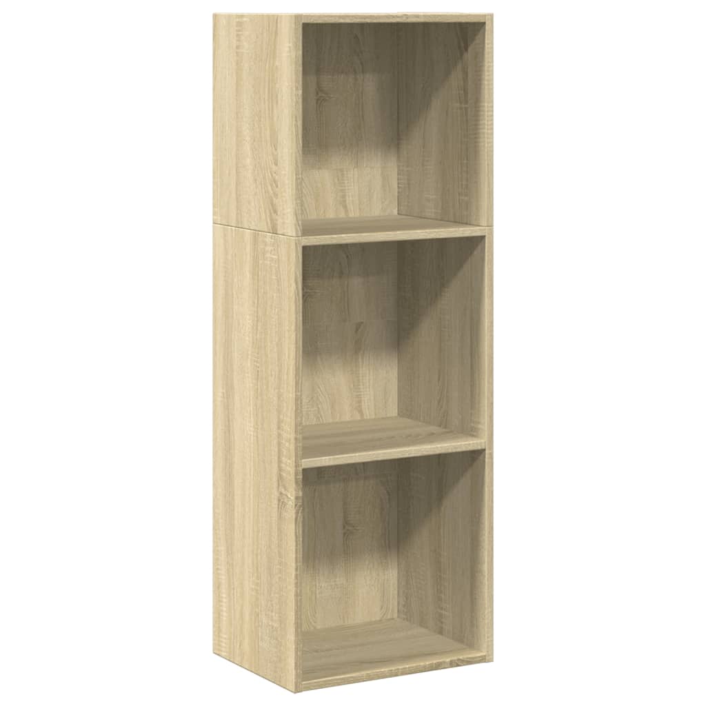 bogreol 40x30x114 cm konstrueret træ sonoma-eg
