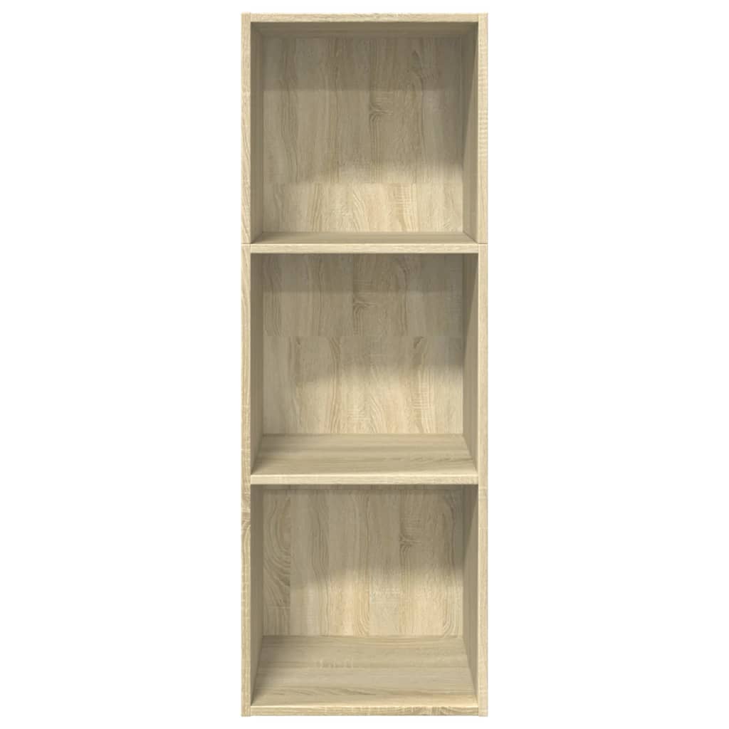 bogreol 40x30x114 cm konstrueret træ sonoma-eg