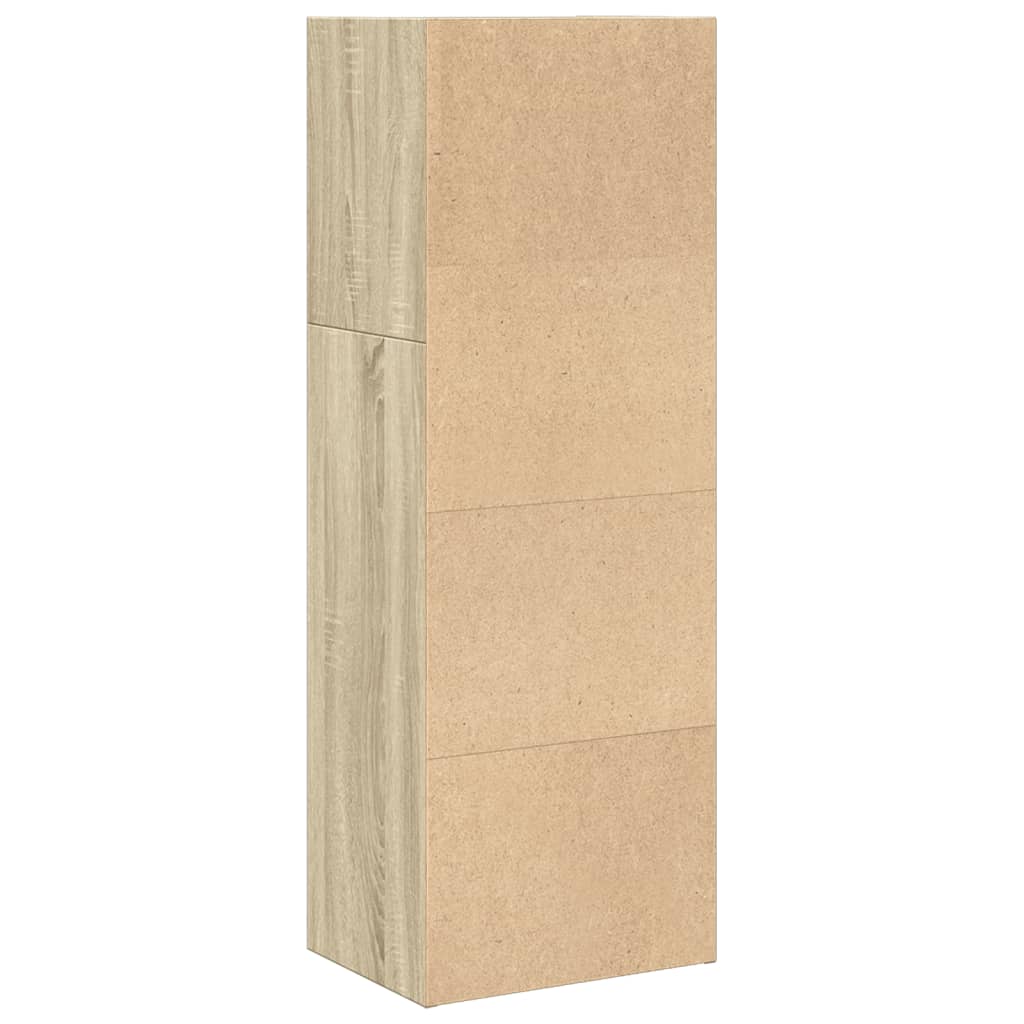 bogreol 40x30x114 cm konstrueret træ sonoma-eg