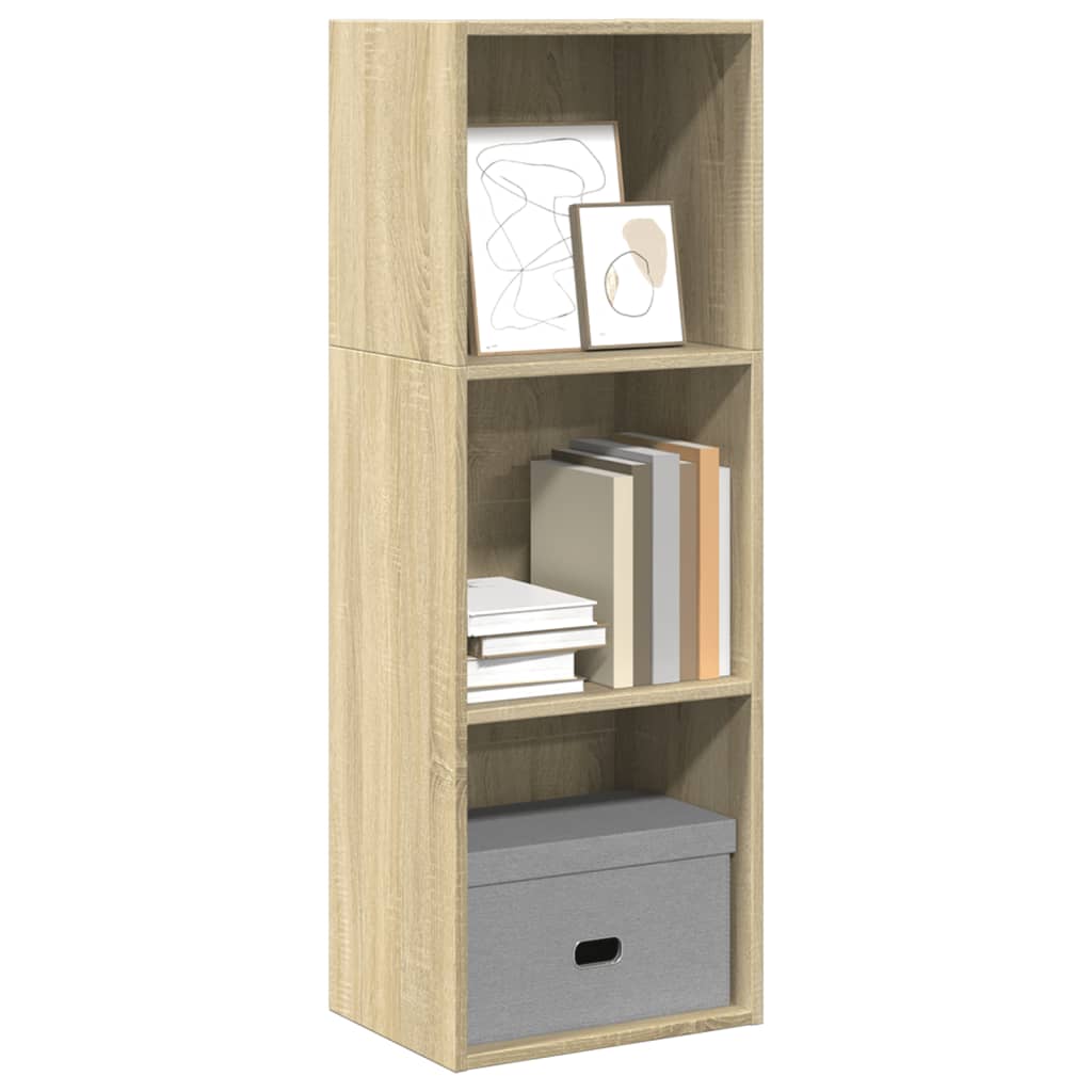 bogreol 40x30x114 cm konstrueret træ sonoma-eg