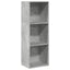 bogreol 40x30x114 cm konstrueret træ betongrå