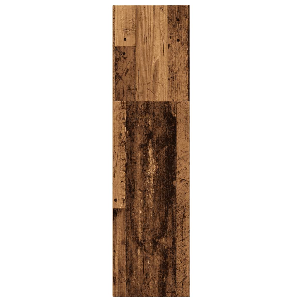 bogreol 40x30x114 cm konstrueret træ antikt træ