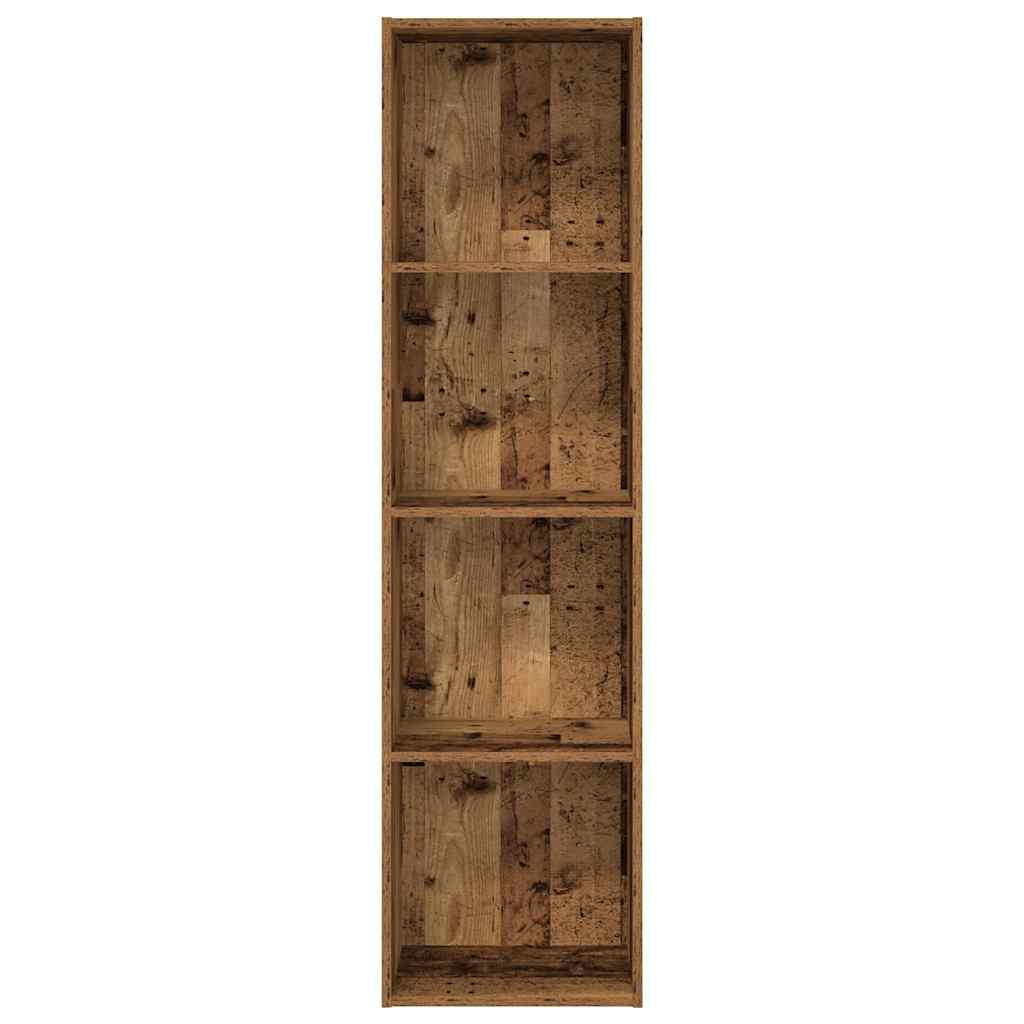 bogreol 40x30x152 cm konstrueret træ gammelt trælook