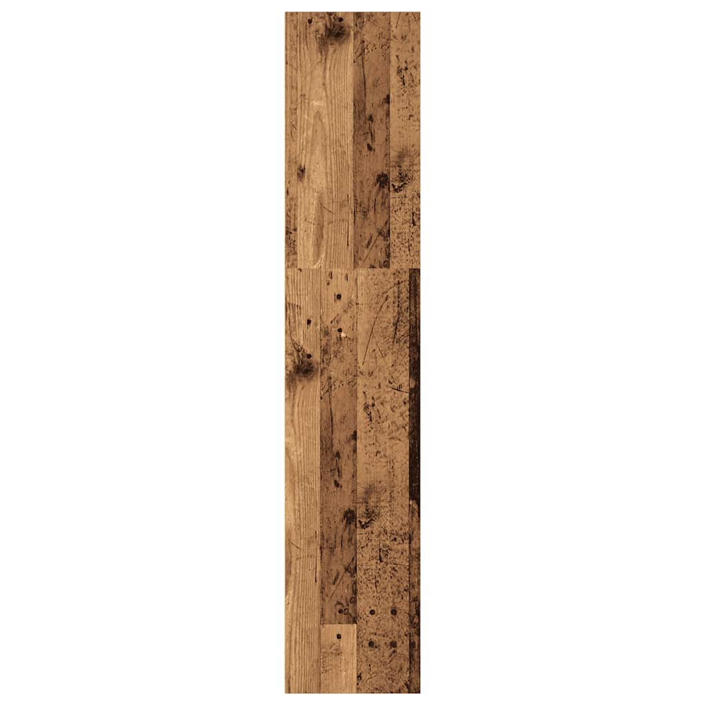 bogreol 40x30x152 cm konstrueret træ gammelt trælook