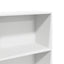 bogreol 60x30x189 cm konstrueret træ hvid