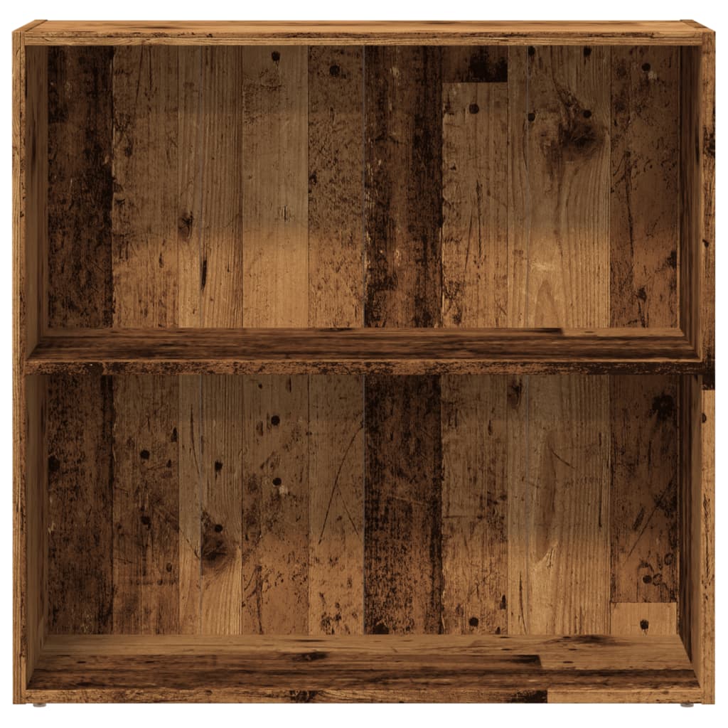 bogreol 60x30x77 cm konstrueret træ gammelt trælook
