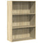 bogreol 80x30x114 cm konstrueret træ sonoma-eg