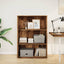 bogreol 80x30x114 cm konstrueret træ gammelt trælook