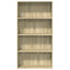 bogreol 80x30x152 cm konstrueret træ sonoma-eg