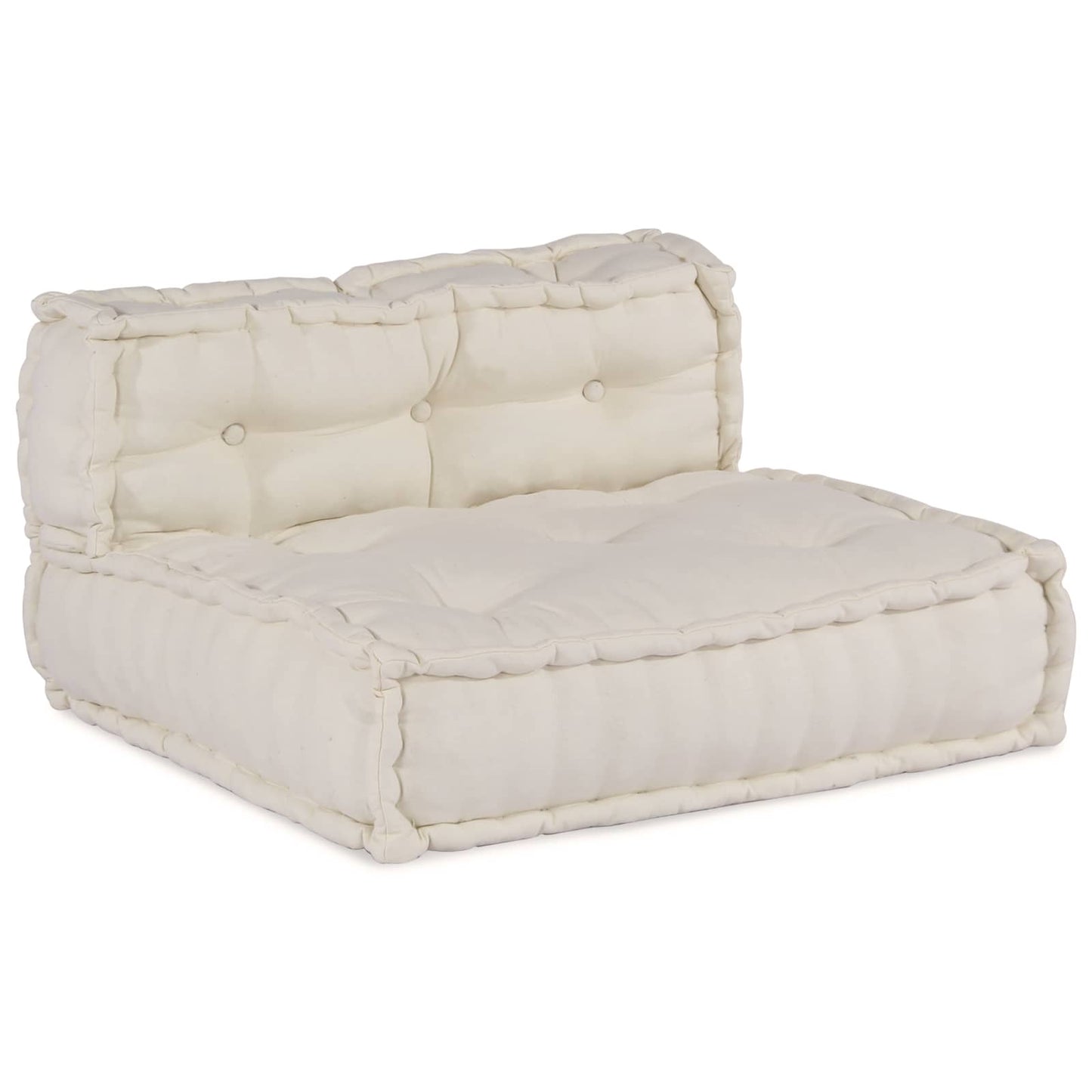 Modulssofa Enhed Stof Cremefarvet 210 x 70 x 56 cm