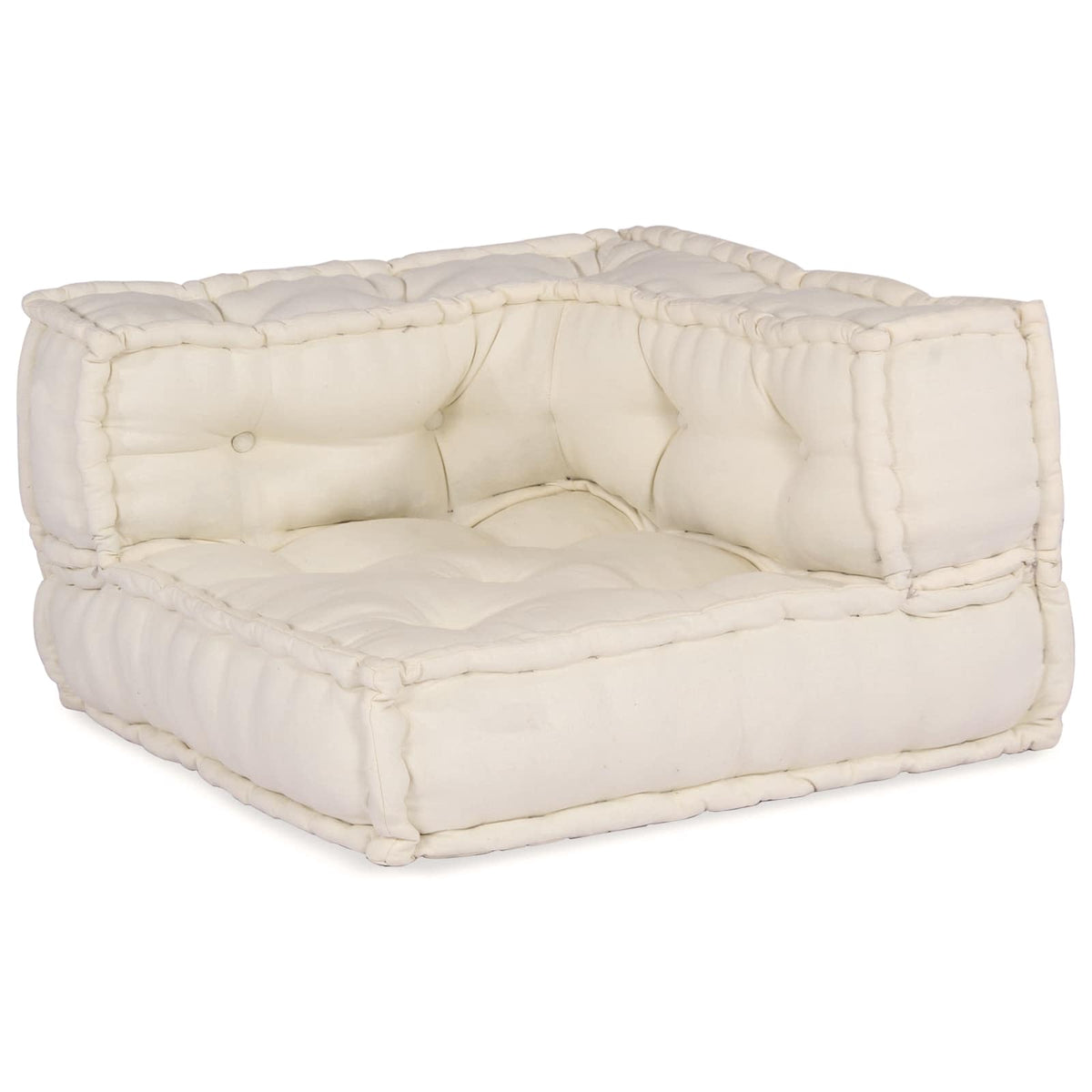 Modulssofa Enhed Stof Cremefarvet 210 x 70 x 56 cm