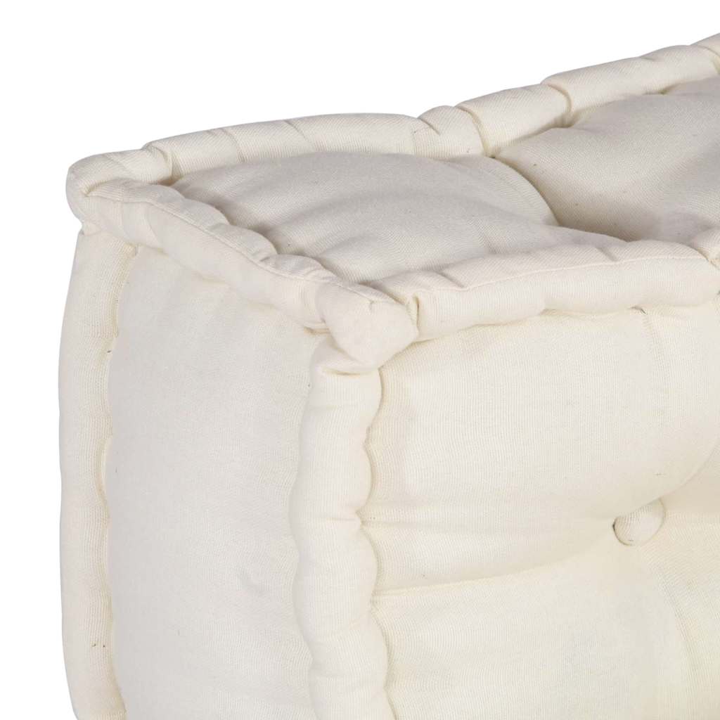 Modulssofa Enhed Stof Cremefarvet 210 x 140 x 56 cm