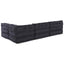 Modulssofa Enhed Stof Antracit 210 x 140 x 56 cm