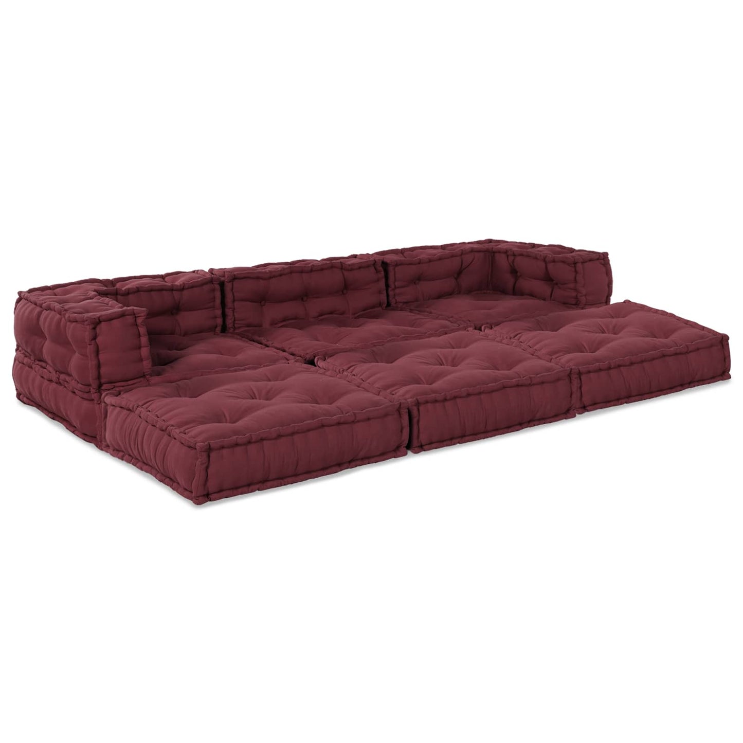 Modulssofa Enhed Stof Bordeaux 210 x 70 x 56 cm