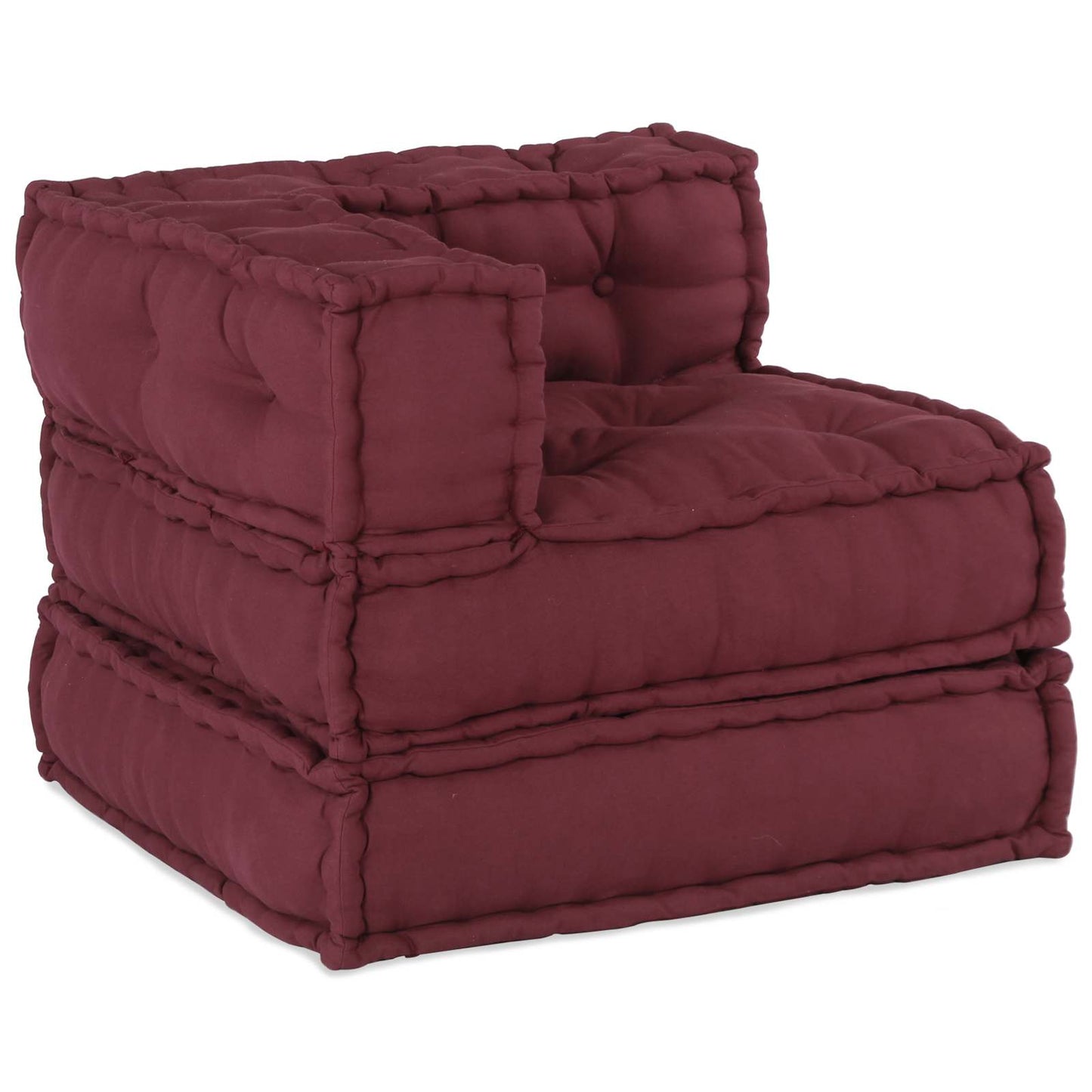 Modulssofa Enhed Stof Bordeaux 210 x 70 x 56 cm