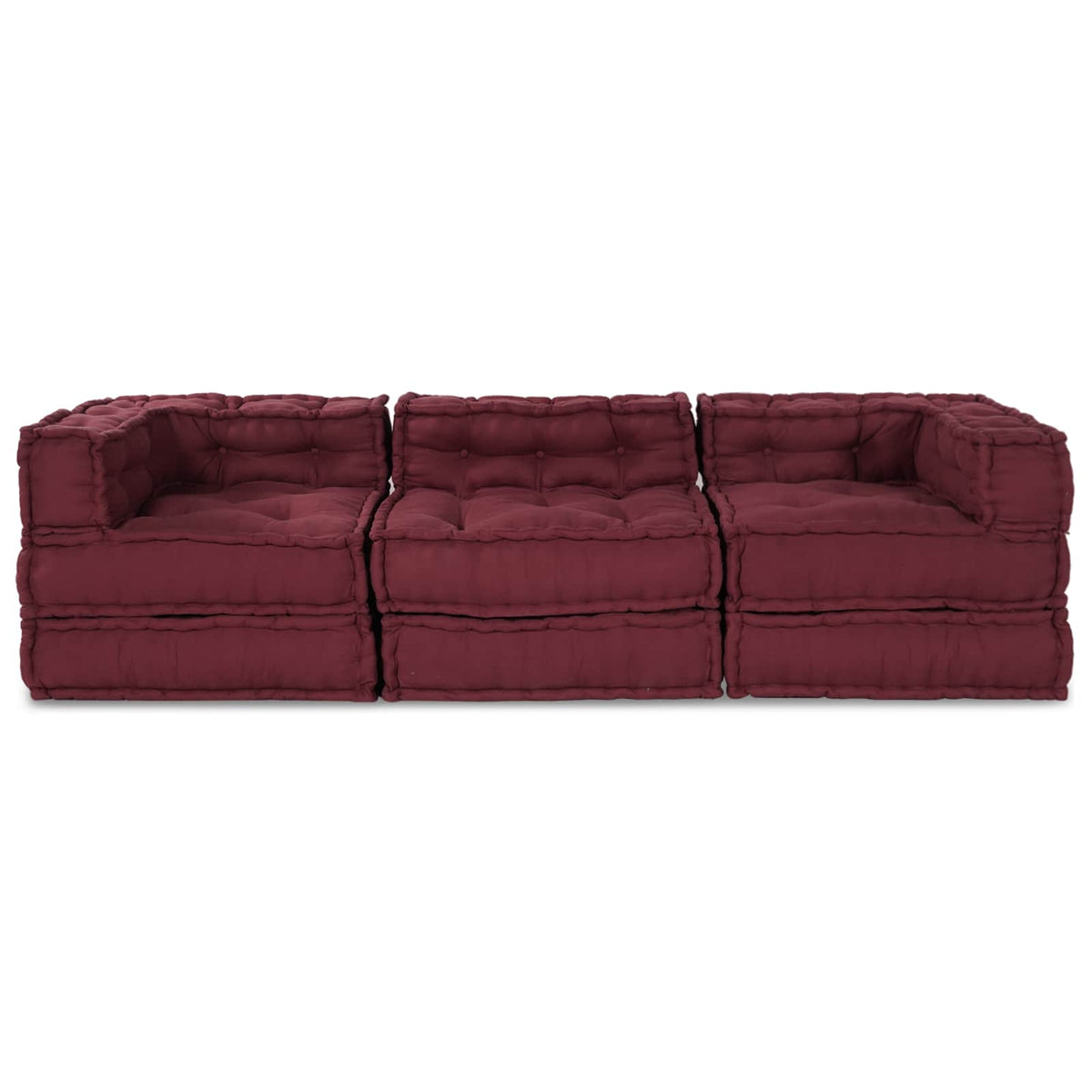 Modulssofa Enhed Stof Bordeaux 210 x 70 x 56 cm