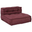 Modulssofa Enhed Stof Bordeaux 210 x 140 x 56 cm