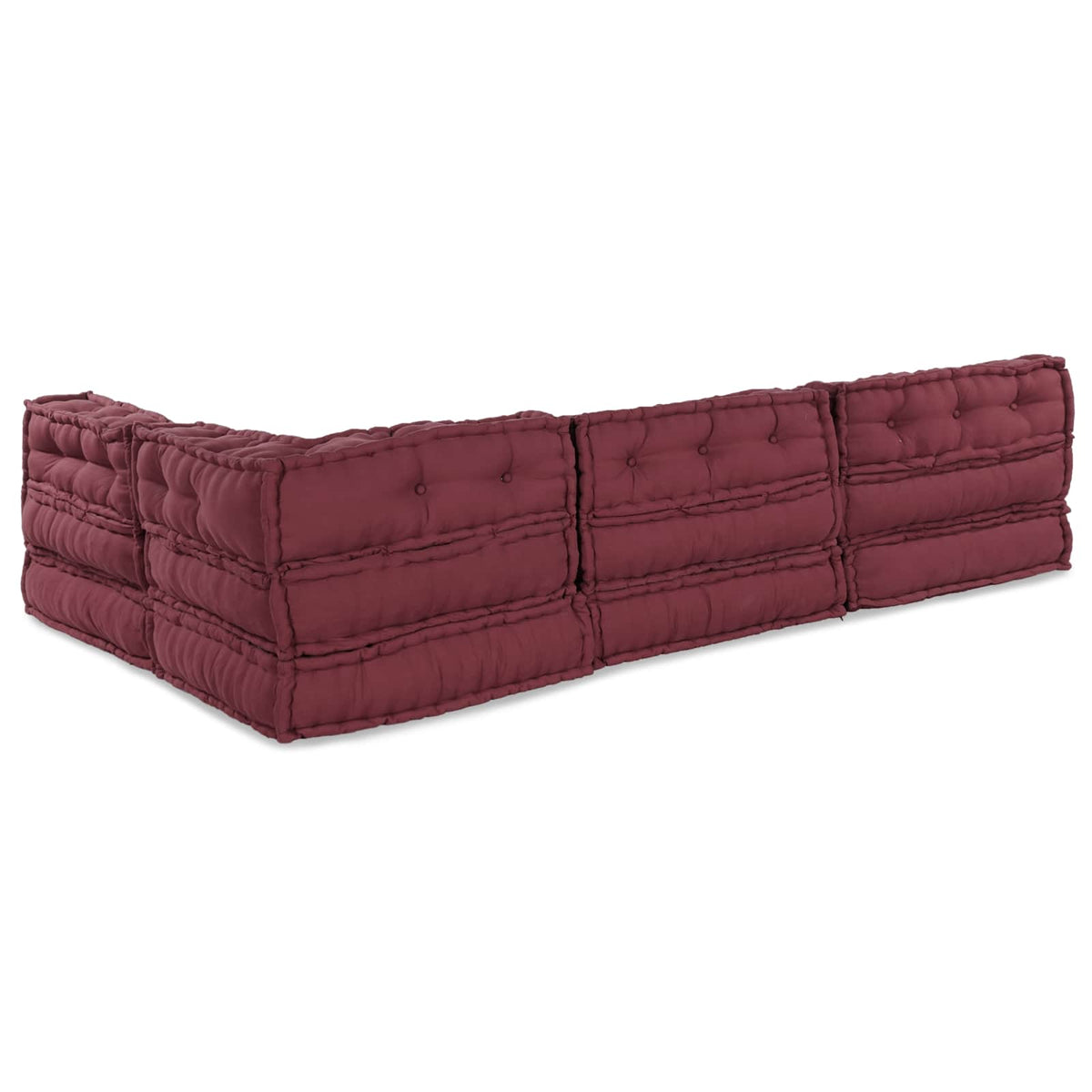 Modulssofa Enhed Stof Bordeaux 210 x 140 x 56 cm