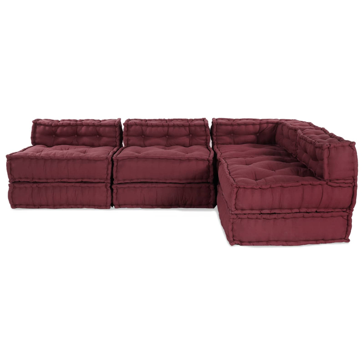 Modulssofa Enhed Stof Bordeaux 210 x 140 x 56 cm
