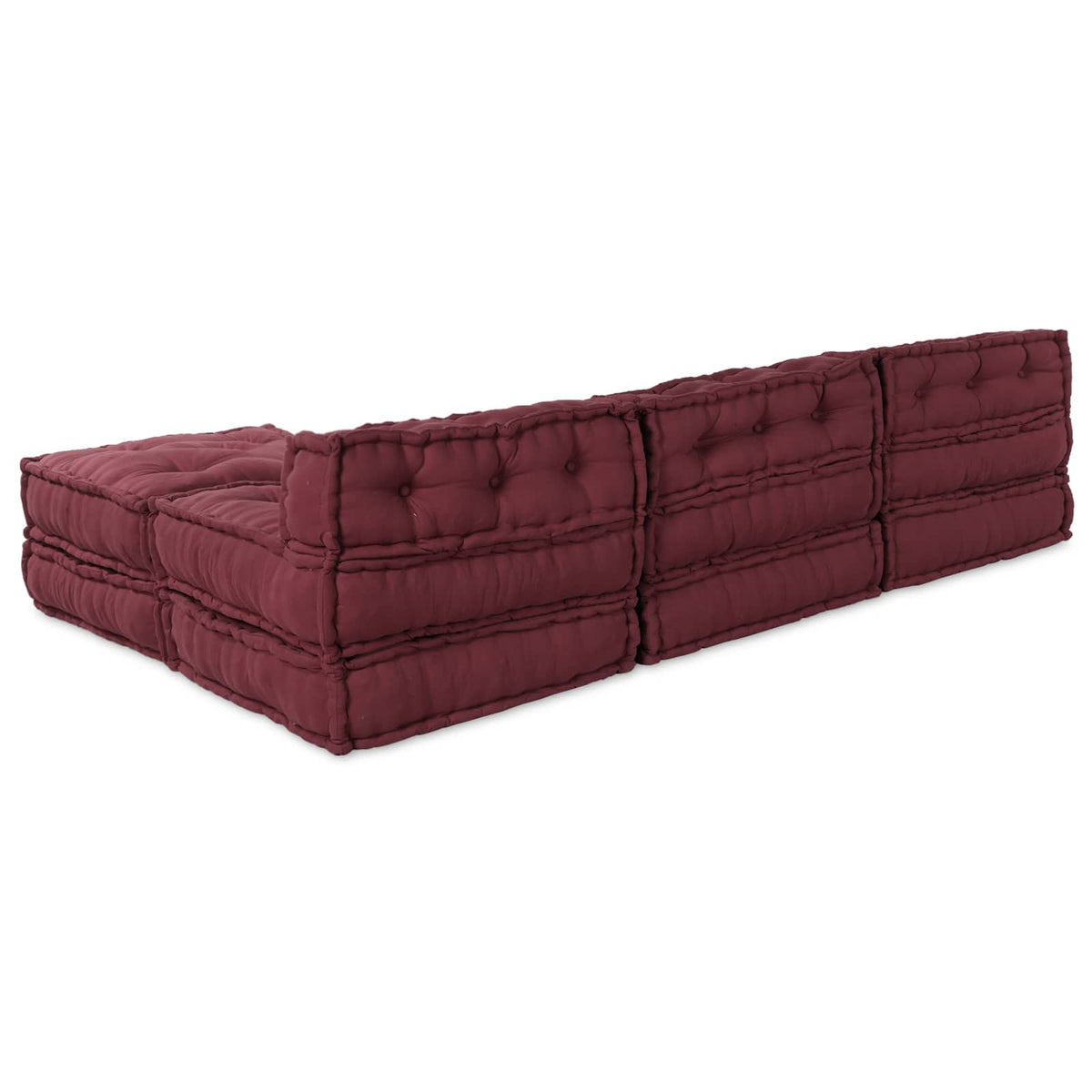 Modulssofa Enhed Stof Bordeaux 210 x 140 x 56 cm