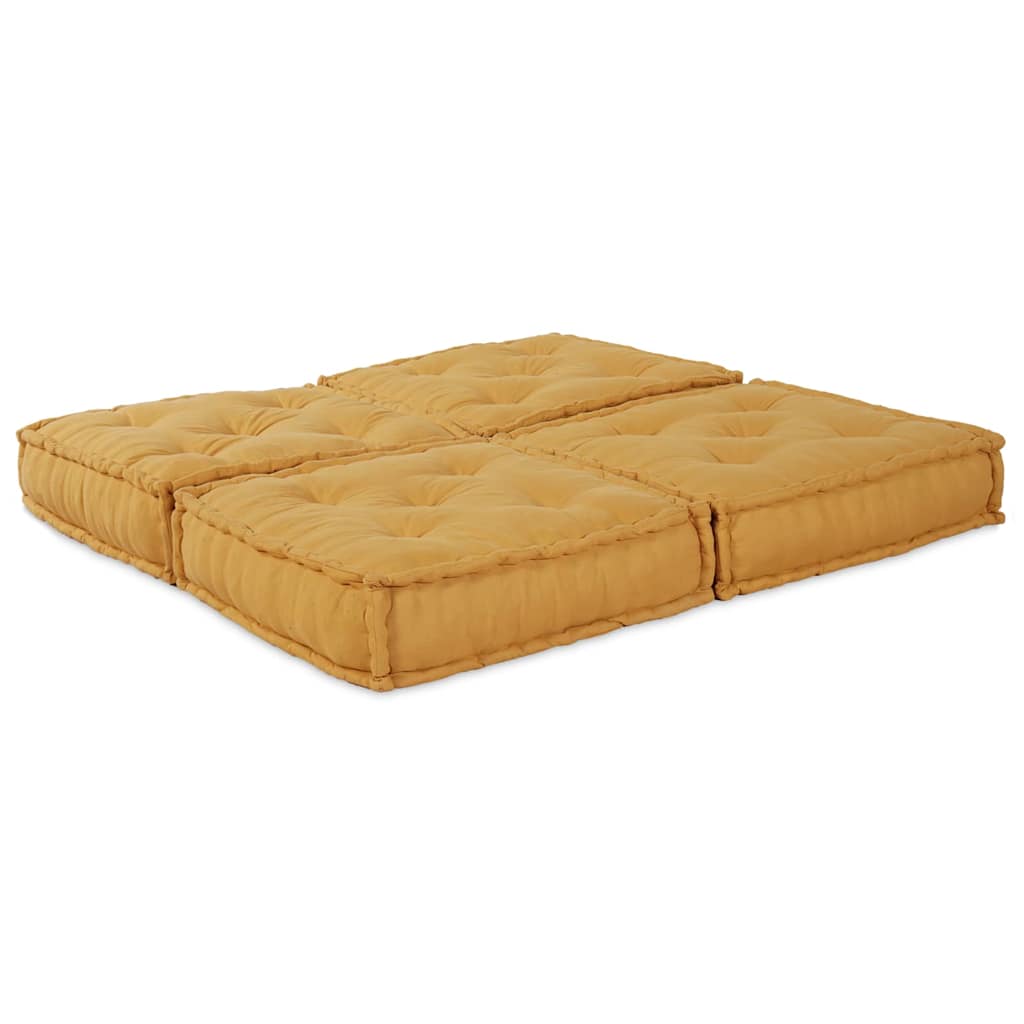 Modulssofa Enhed 2 stk. Stof Gul 140 x 70 x 36 cm