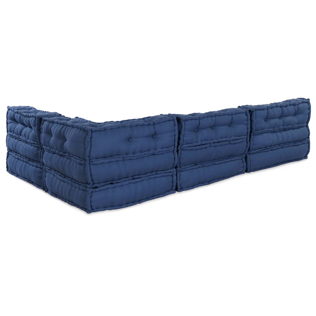 Modulssofa Enhed Stof Indigo 210 x 140 x 56 cm