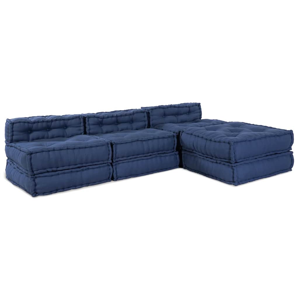 Modulssofa Enhed Stof Indigo 210 x 140 x 56 cm