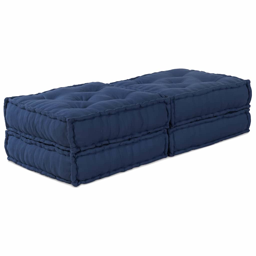 Modulssofa Enhed 2 stk. Stof Indigo 140 x 70 x 36 cm