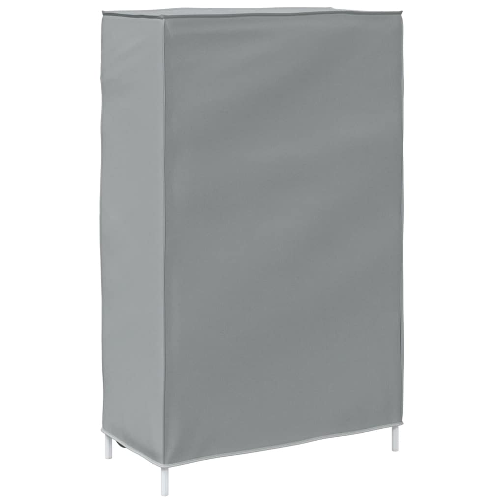 skoskab 60,5x30x97 cm ikke-vævet stof grå