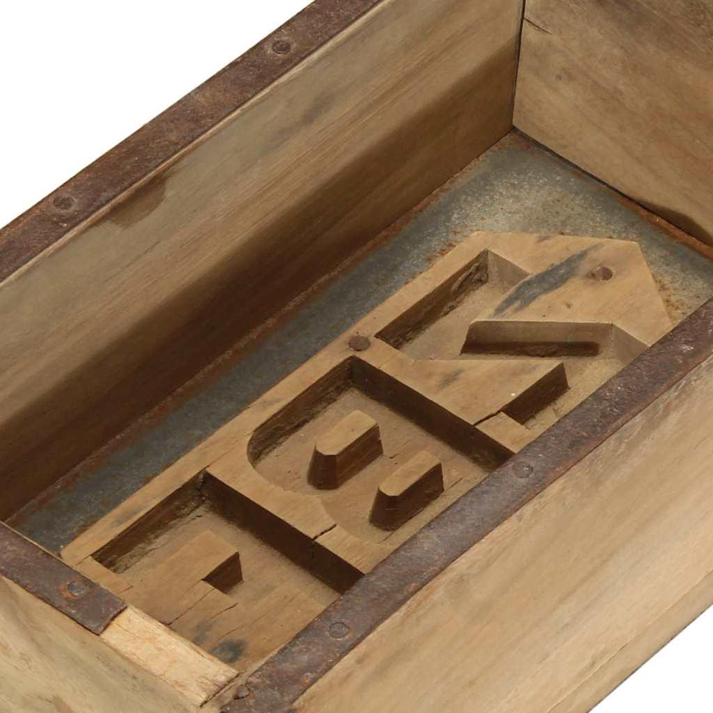 Bakke 4 stk. Brun 57 x 15 x 9 cm Solid genbrugs træ