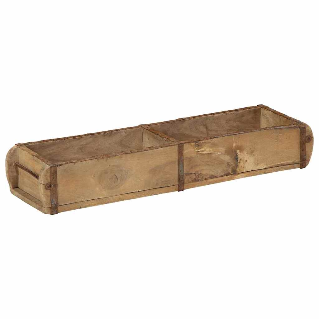 Bakke 4 stk. Brun 57 x 15 x 9 cm Solid genbrugs træ