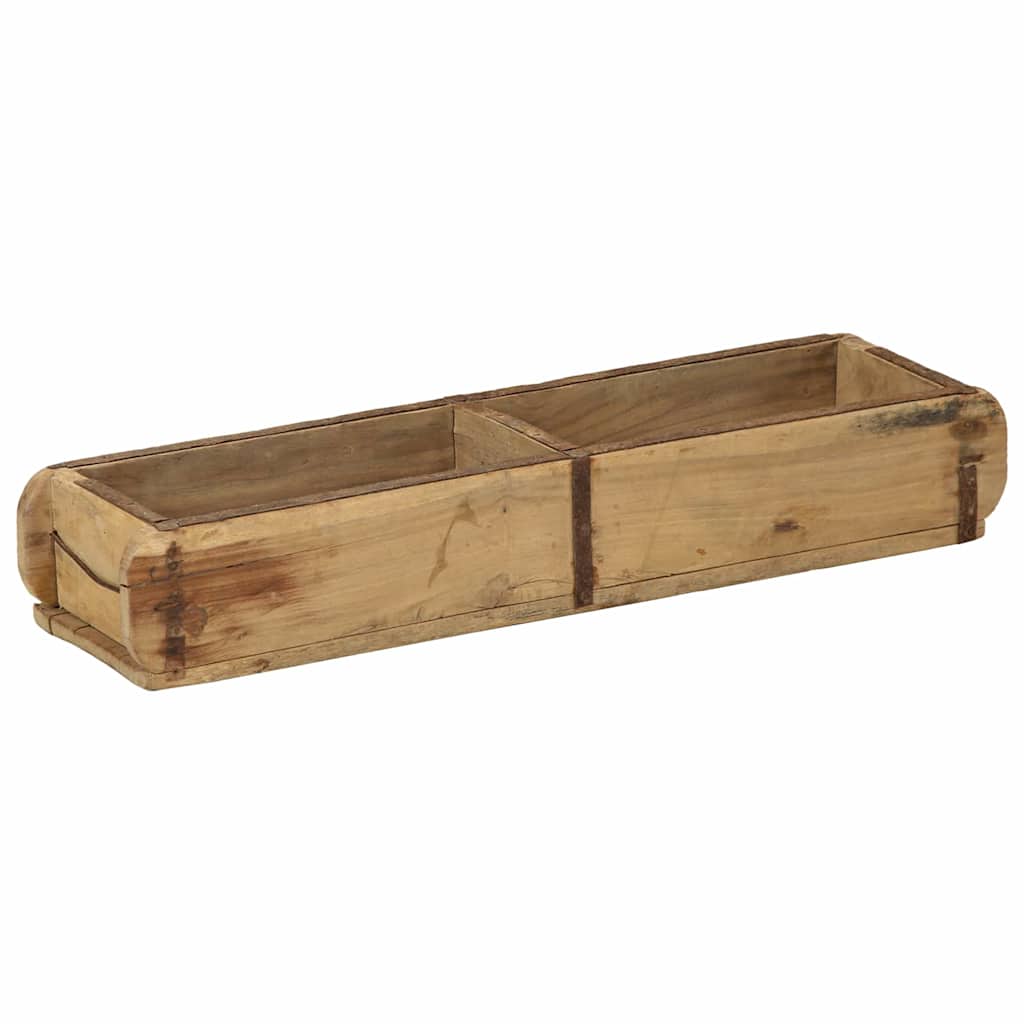 Bakke 4 stk. Brun 57 x 15 x 9 cm Solid genbrugs træ