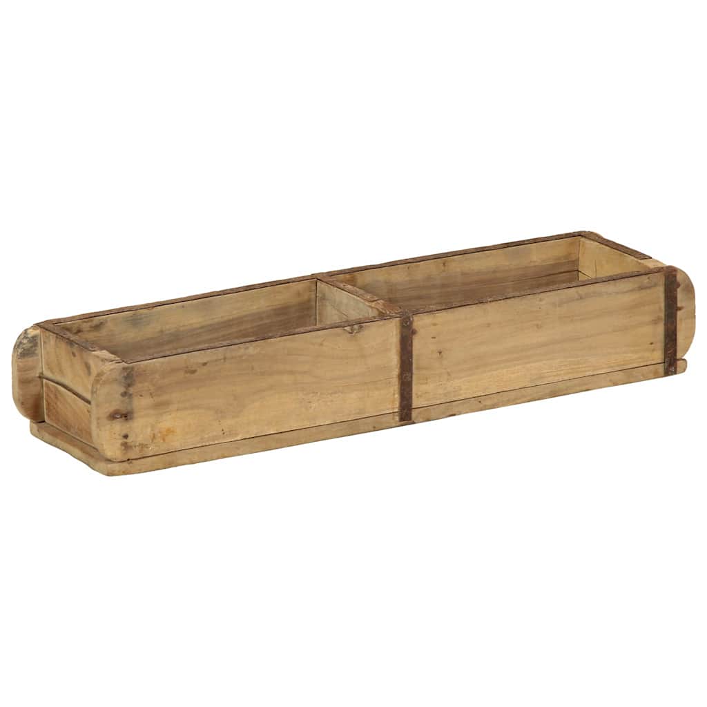 Bakke 4 stk. Brun 57 x 15 x 9 cm Solid genbrugs træ