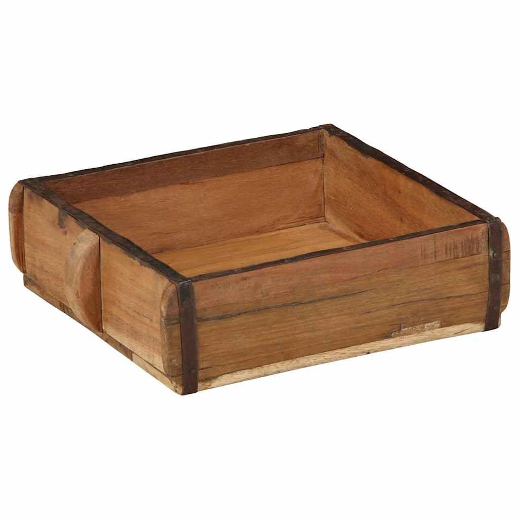Bakke 2 stk. Brun 29 x 31 x 10 cm Solid genbrugs træ