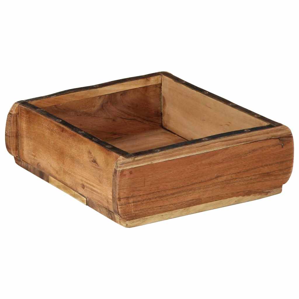 Bakke 2 stk. Brun 29 x 31 x 10 cm Solid genbrugs træ