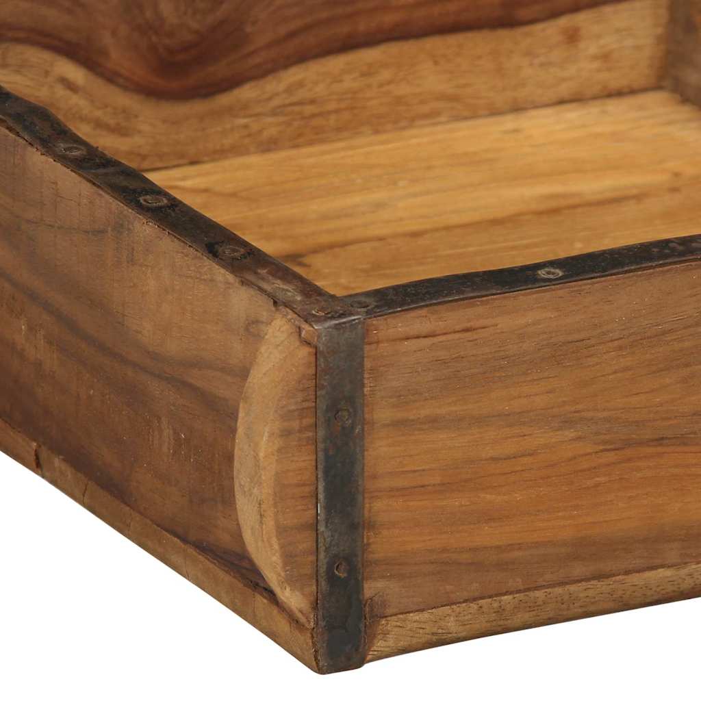 Bakke Brun 29 x 31 x 10 cm Solid genbrugs træ