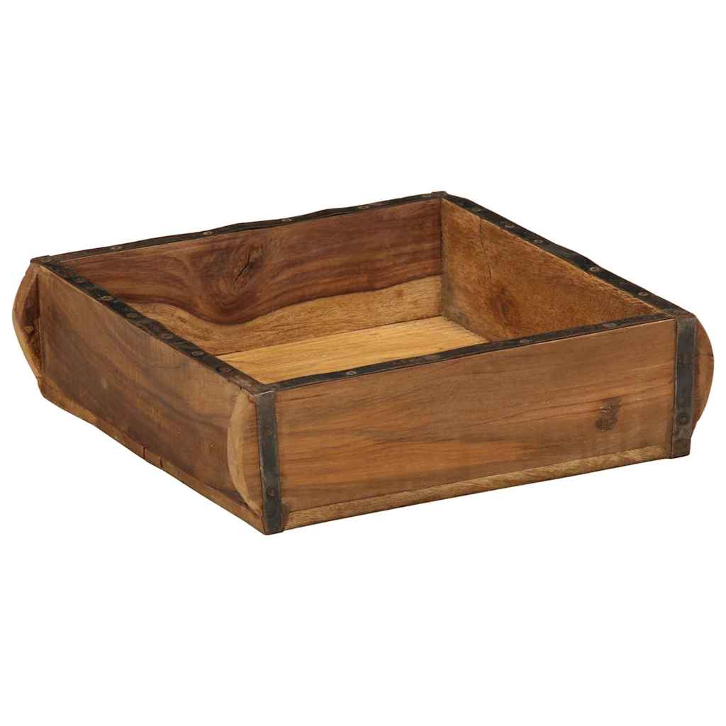Bakke Brun 29 x 31 x 10 cm Solid genbrugs træ
