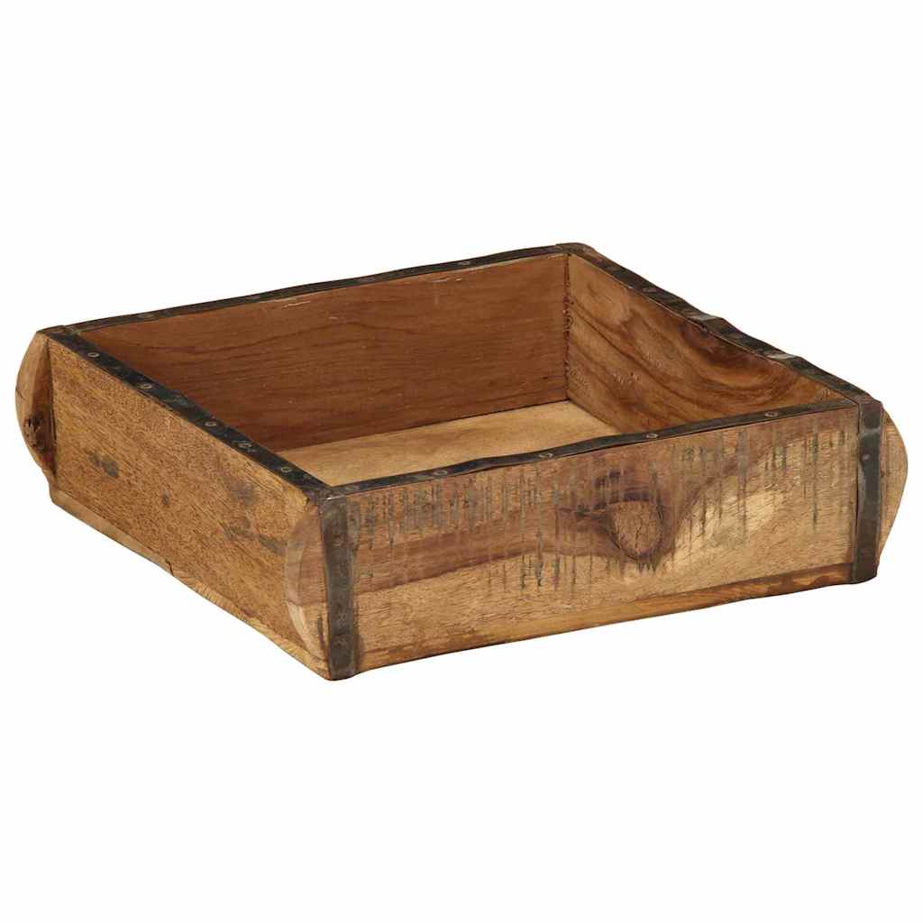 Bakke Brun 29 x 31 x 10 cm Solid genbrugs træ