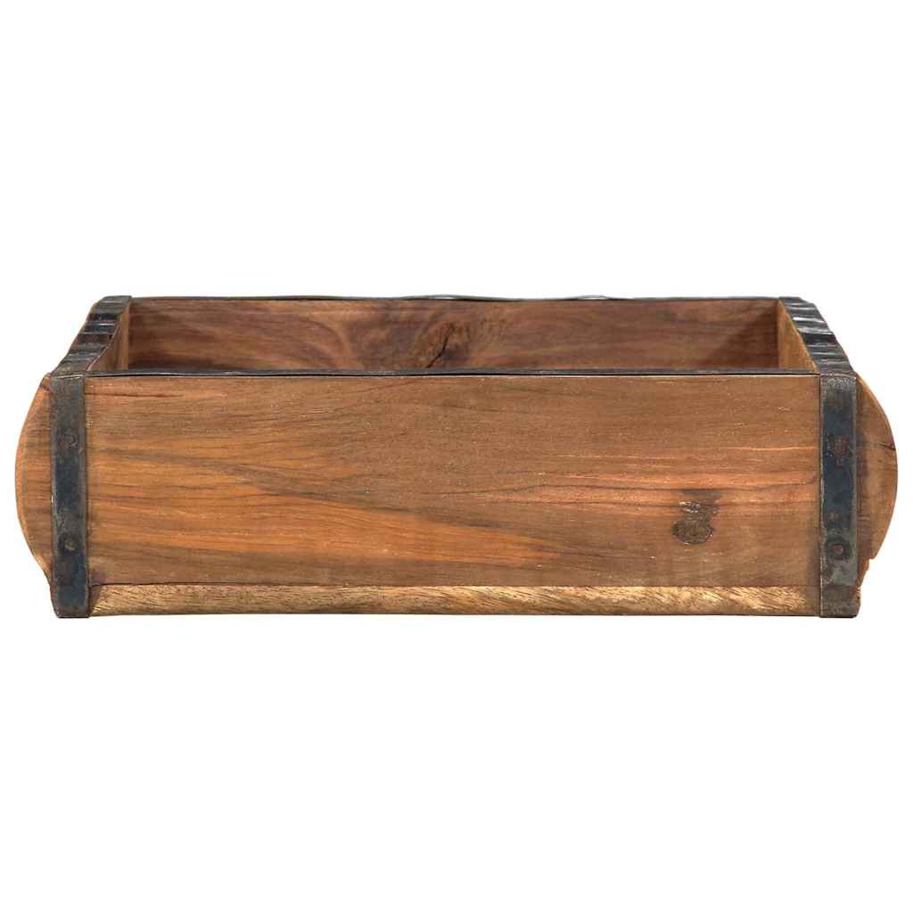 Bakke 4 stk. Brun 29 x 31 x 10 cm Solid genbrugs træ