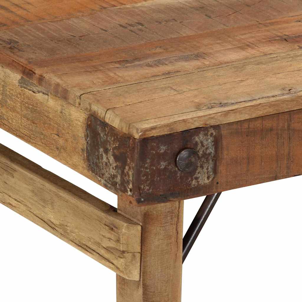 Sofabord Brun 110 x 55 x 40 cm Solid genbrugs træ