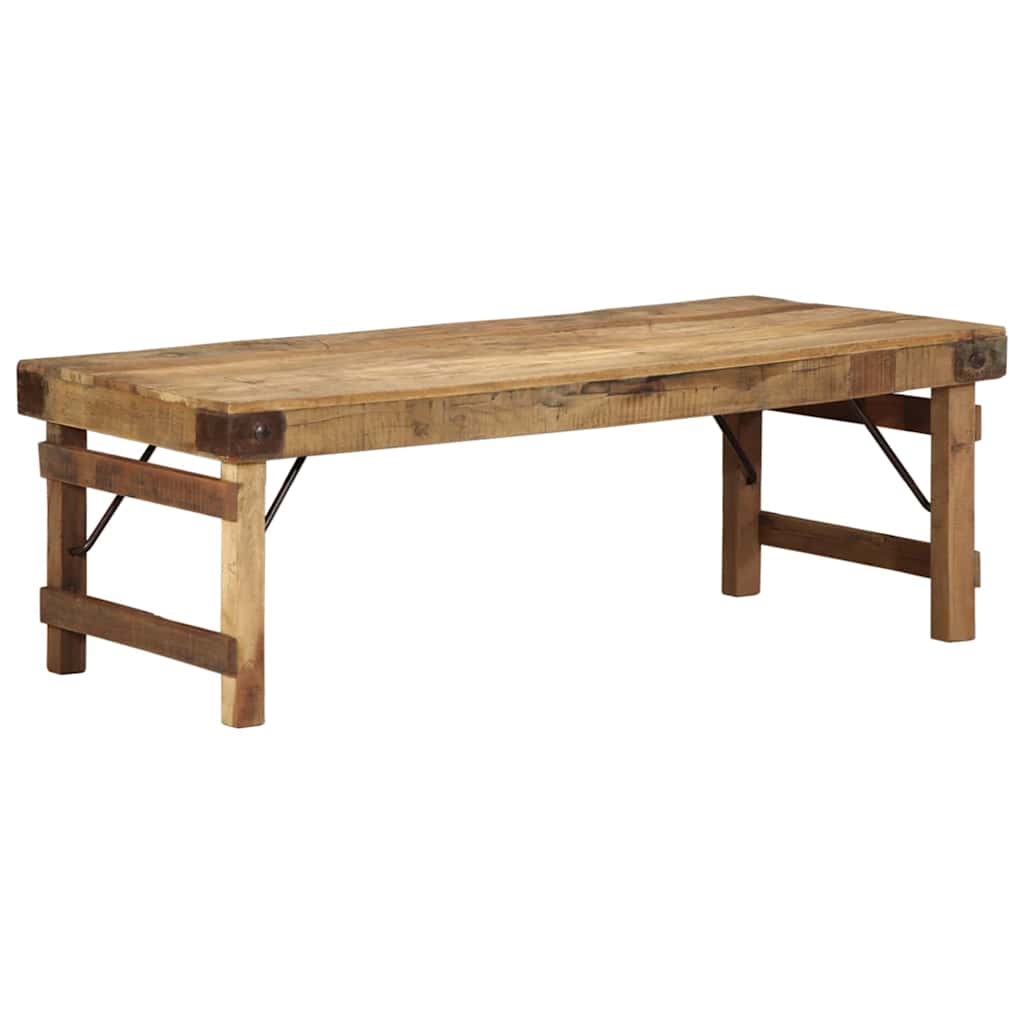 Sofabord Brun 110 x 55 x 40 cm Solid genbrugs træ