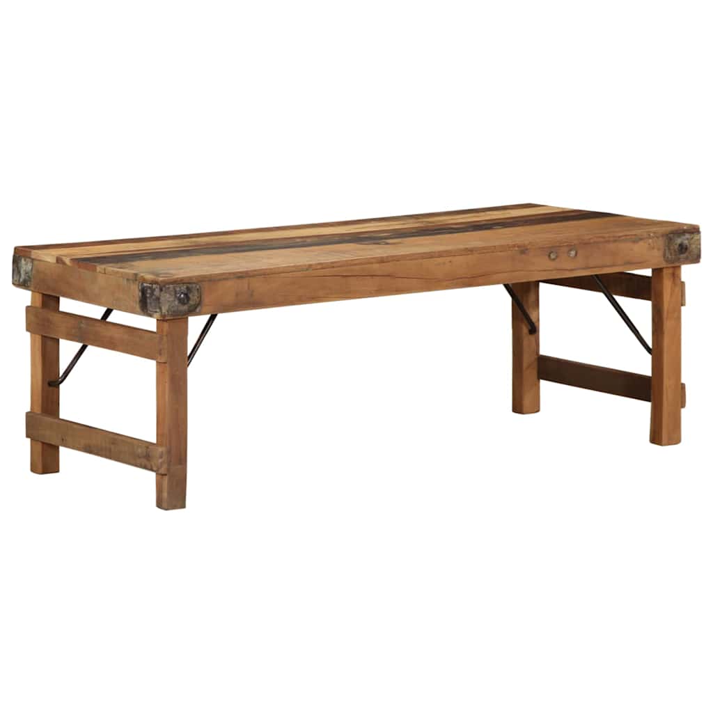 Sofabord Brun 110 x 55 x 40 cm Solid genbrugs træ
