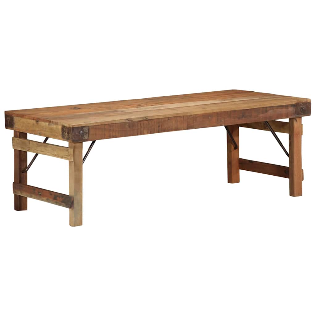 Sofabord Brun 110 x 55 x 40 cm Solid genbrugs træ