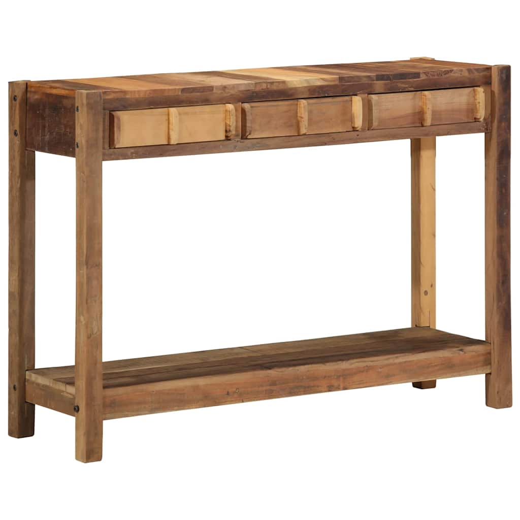 Konsolbord Brun 107 x 33 x 76 cm Solid genbrugs træ
