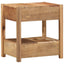 Endebord med skuffe Brun 43 x 32 x 46 cm Solid genbrugs træ