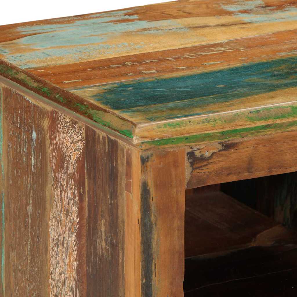 Sko skab 110 x 35 x 40 cm Solid genbrugs træ Brun