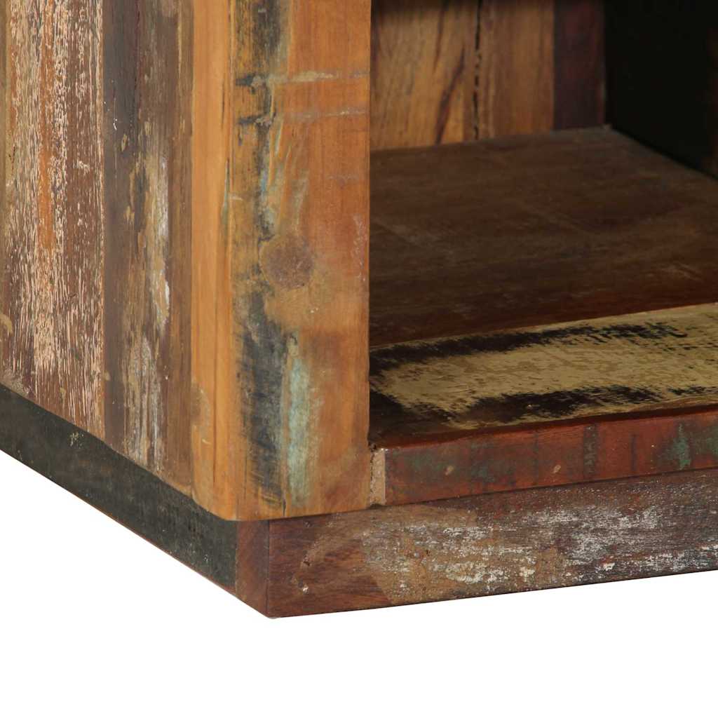 Sko skab 110 x 35 x 40 cm Solid genbrugs træ Brun